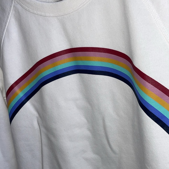 🌈Old Navy Women's Rainbow 🌈 Crewneck Sweatshirt 🌈NWT! - Picture 7 of 11